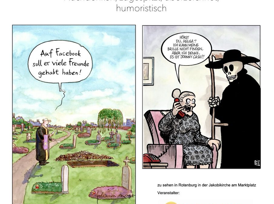 Hospizverein Rotenburg Karikaturenwanderausstellung 13. bis 19. Juni