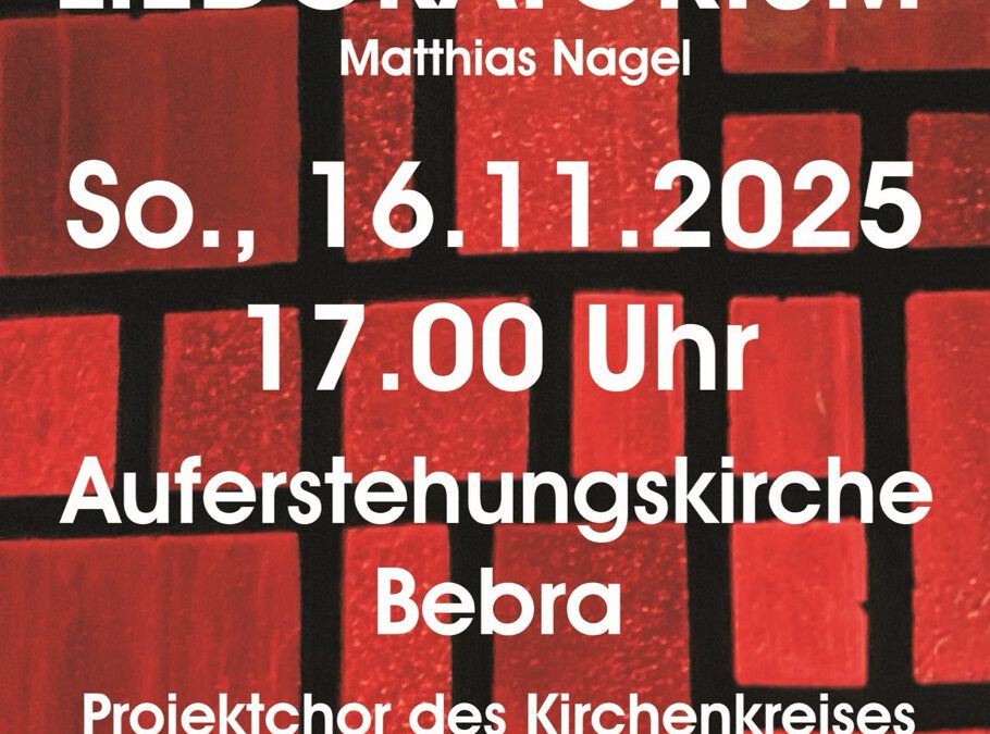 Bonhoeffer Liedoratorium 16.11.2025