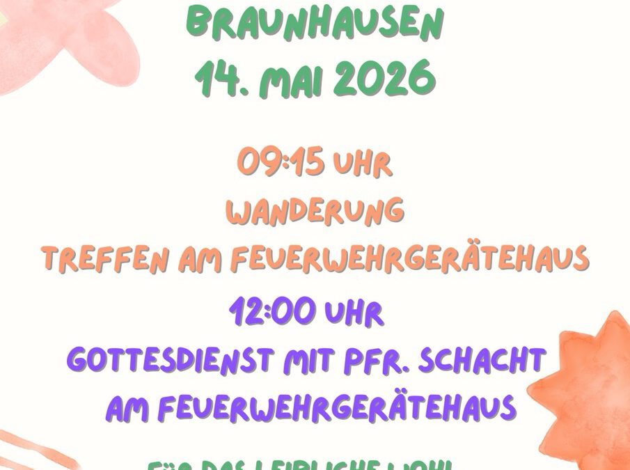 Himmelfahrtsgottesdienst 14. Mai 2026